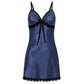 Blue satin nightie