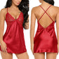 Short satin nightie