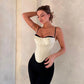 Caraco en satin blanc Joliane