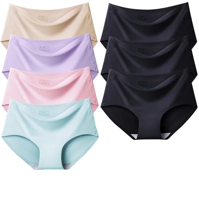 Seamless satin panties