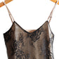 Satin tank top covered with lace