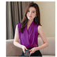 Purple satin blouse