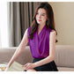 Purple satin blouse