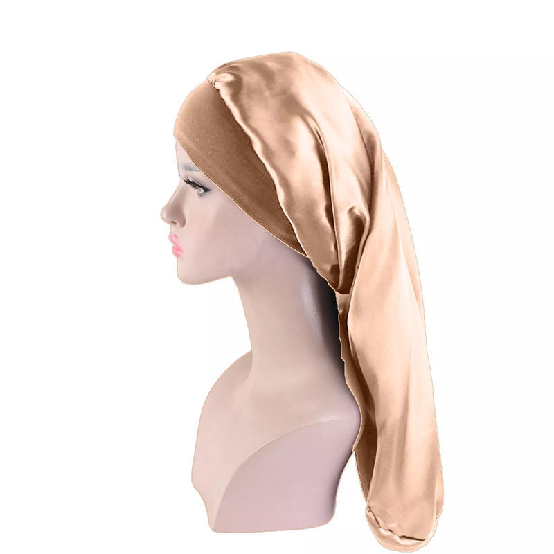Bonnet satin pour cheveux Extra Large bronze