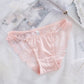 Culotte en satin et dentelle July rose