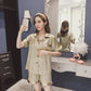 Pyjama Elsa en satin champagne