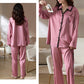 Pyjama satiné Glamour rose