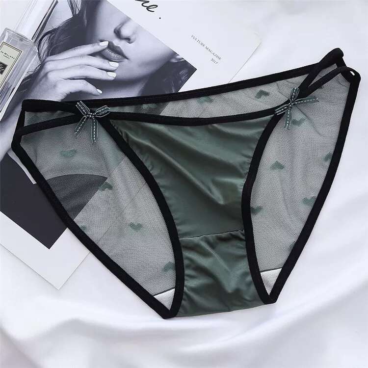 culotte en satin coeur tulle vert