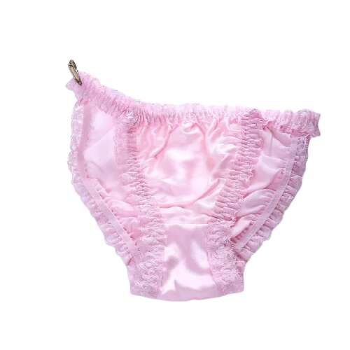 culotte en satin froufrou coline rose