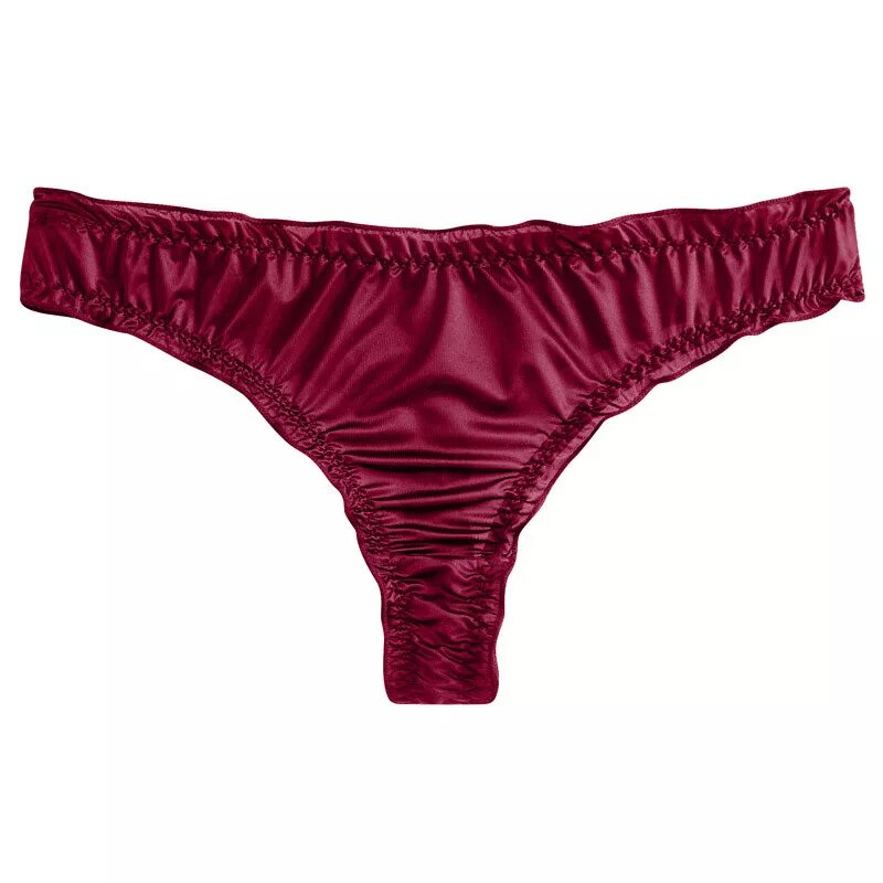 culotte en satin string Dita bordeau