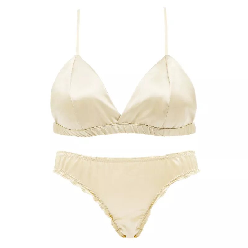 ensemble beige lingerie oceanne satin