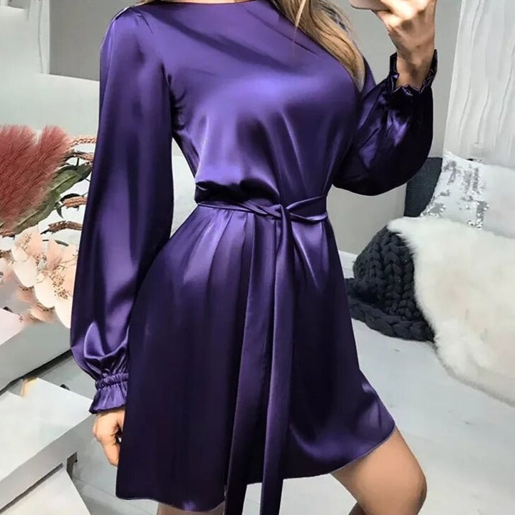 robe satin julia violette