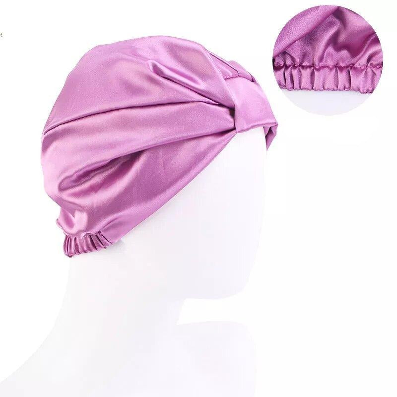 turban satin cheveux classic majenta